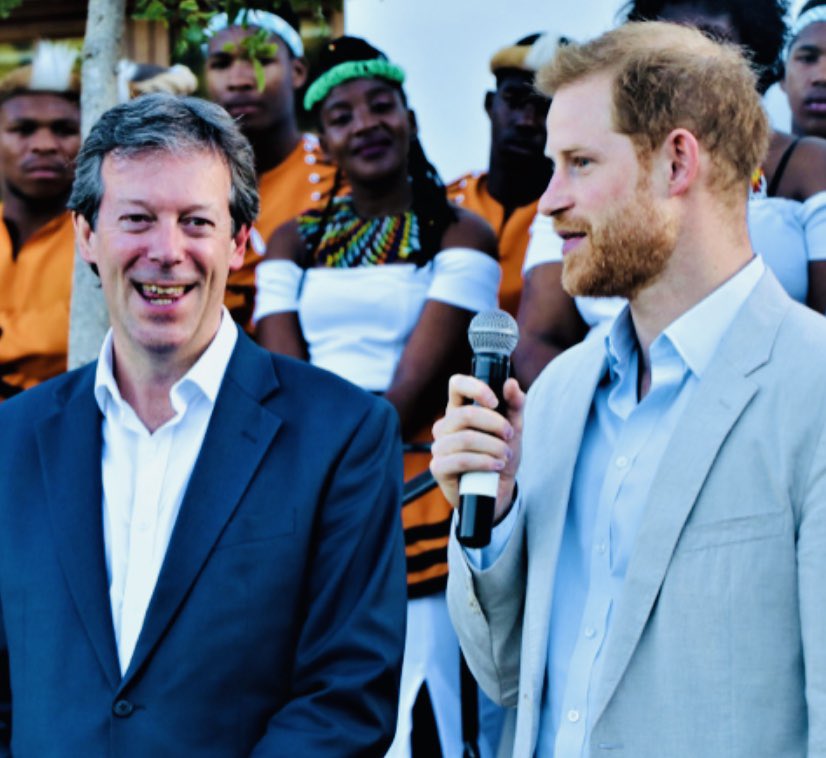 theatlascharity's tweet photo. A great honour to be invited by @NigelCaseyHC @BenBoddy1 to meet with @sussexroyaI at a recent reception in Cape Town. Prince Harry took time to share his regard of the good work by the Atlas Foundation and @JasonLeonard114 .  Proud! @Front_Row_Club @ukinsouthafrica https://t.co/BpFeucZXug
