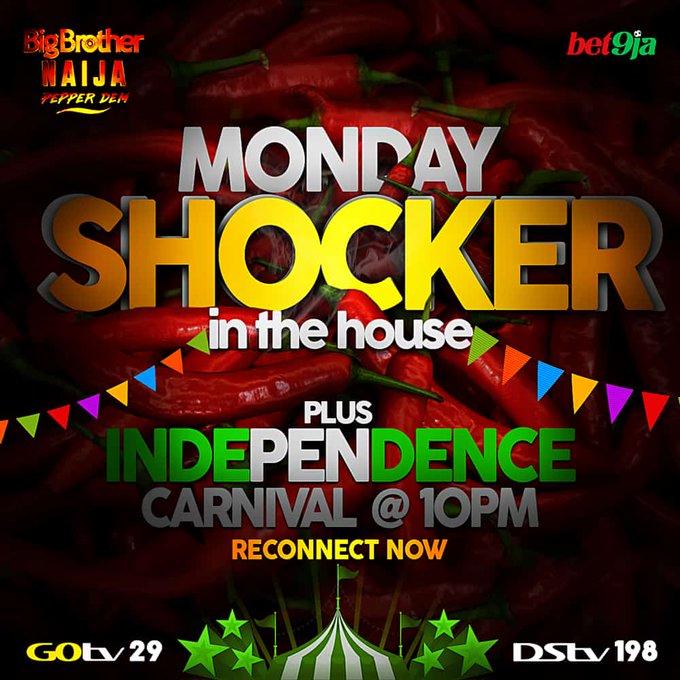 BBNaija 2019: Organisers Announce ‘Monday Shocker’ In House