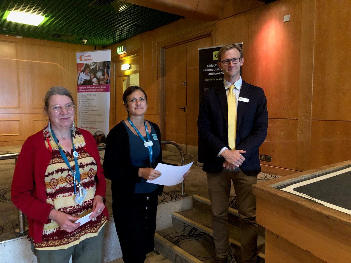 Huge congratulations to the winners of our 2019 Staff Awards, announced at this year's Staff Conference: <a href="/Jackrufus1999/">Jack</a> from <a href="/LyntonLibrary/">Lynton Library</a>, Cassie @stthomaslib, @TorquayLib team, Emma @brixhamlibrary and Charlotte @paigntonlibrary. We're so proud of you all and all the nominees!