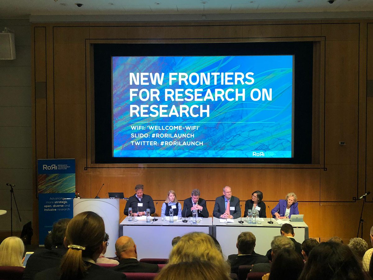 .@sallyehancock is talking this morning on doctoral careers and outcomes at #RoRILaunch for <a href="/RoRInstitute/">Research on Research Institute (RoRI)</a>, discussant <a href="/AtheneDonald/">Athene Donald</a>
