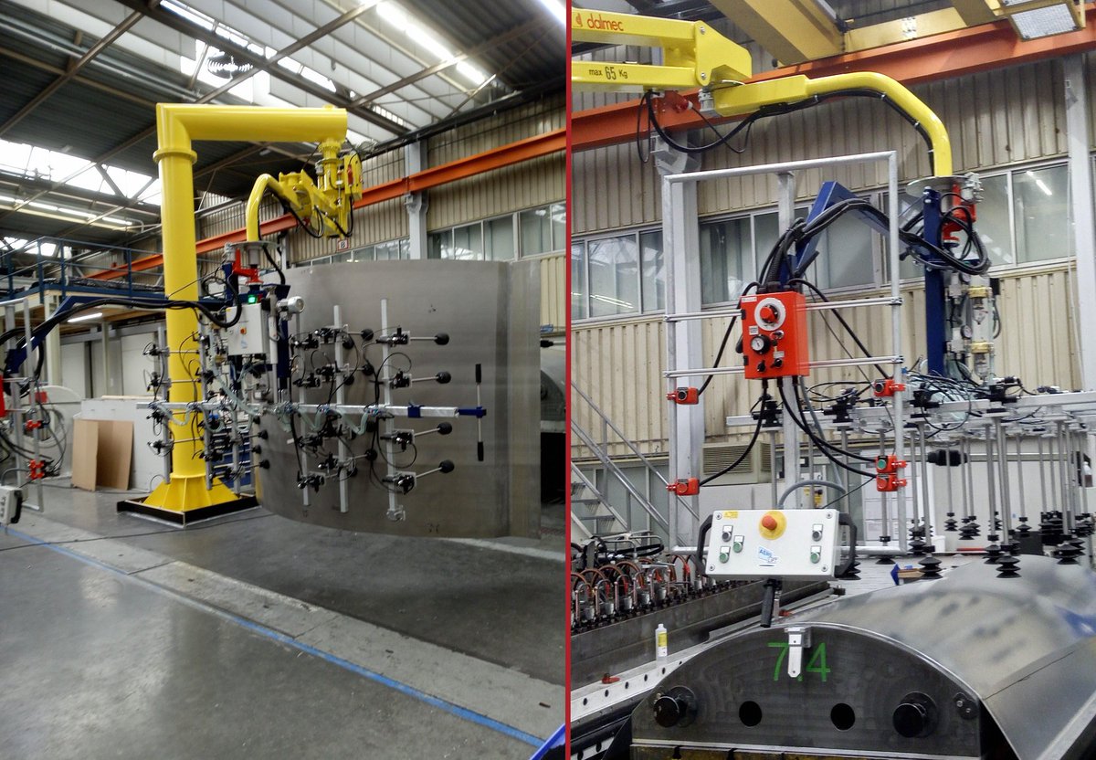 FIPA_Ltd's tweet photo. #FIPA is in the air! We are delighted that our Dutch partner Technisch Adviesburo #Hemmes B.V. has successfully installed a new #vacuum lifter at the customer's premises. The sheet #metal to be processed is material for aircraft parts. https://t.co/f8viMW7FkX