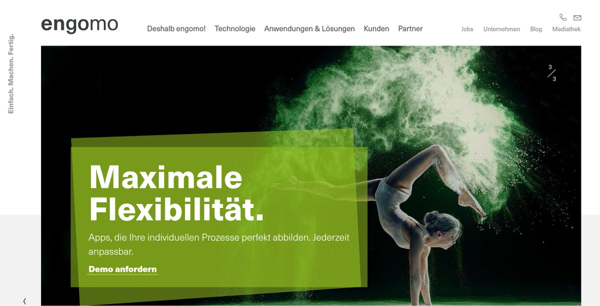 Unser neuer Internetauftritt ist online:  engomo.com - mit frischem Look und vielen neuen Videos, die zeigen, wie einfach mobile Apps mit engomo konfiguriert werden. #mobileapps #engomo #appkonfigurator #einfachmachenfertig