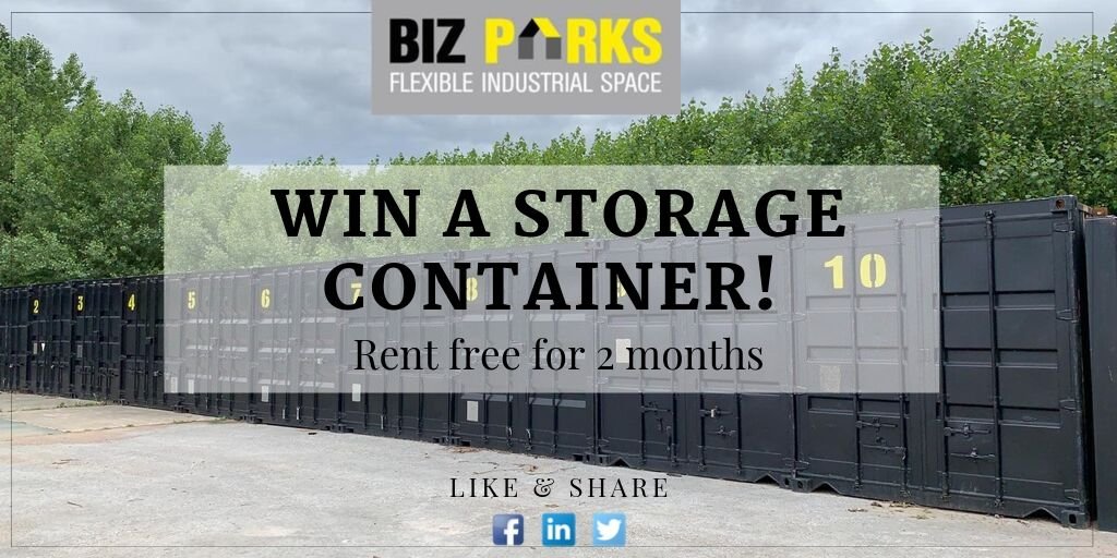 BizParks's tweet photo. If you’re struggling for storage space, we have the solution! WIN one of our storage containers RENT FREE for 2 months! 

For your chance to win, head over to our Facebook page and like, comment on, and share our competition post.

.....Terms &amp; Conditions apply.....
#storagewars https://t.co/YG4cV5buI7