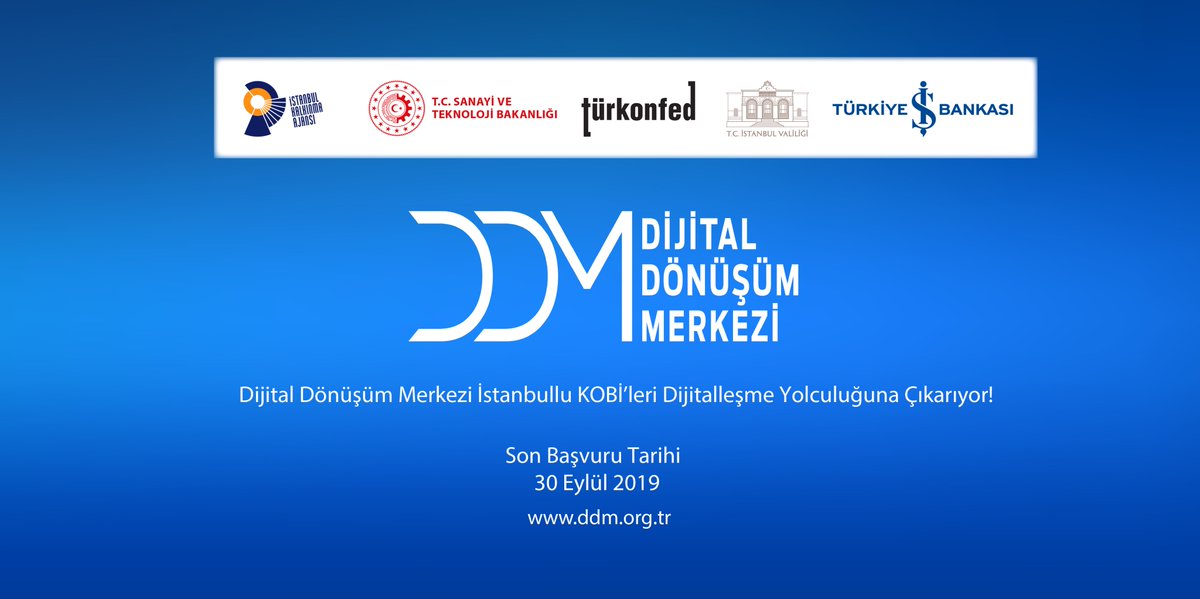 📢İstanbullu KOBİ'ler dijitalleşme yolculuğumuza katılmak için bugün son gün!
📌<a href="/istkaorgtr/">İSTKA</a> tarafından desteklenen Dijital Dönüşüm Merkezi'nin imkanlarından yararlanmak için hemen ddm.org.tr 'ye gir, başvurunu yap!

#Yenilikciİstanbul #DijitalLiderler