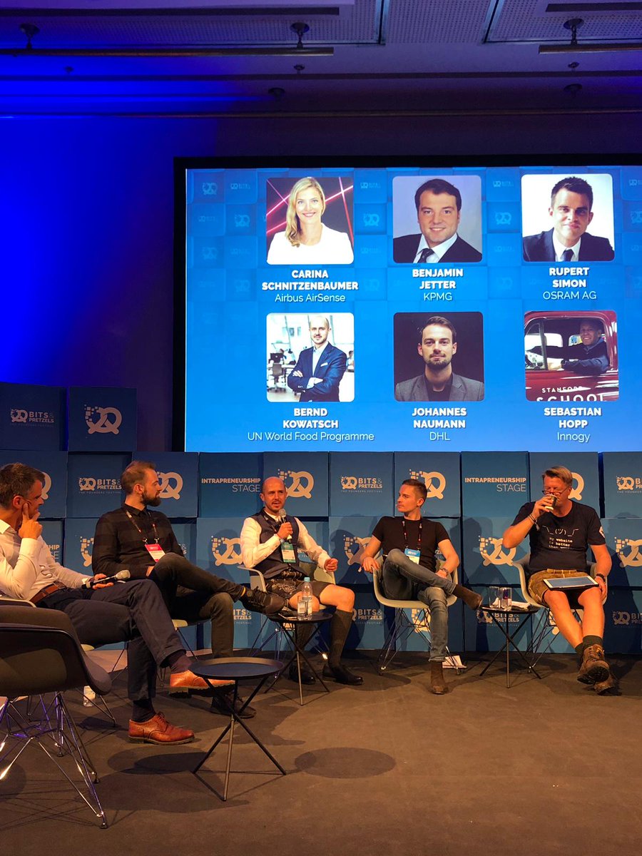 BKowatsch's tweet photo. Just on stage @bitsandpretzels- a central innovation team can help to find the best global #innovation - and we need to ensure #designhinking #hcd to develop solutions with the people that it serves @WFPInnovation @WFP #BITS19 https://t.co/FcEWxre32j