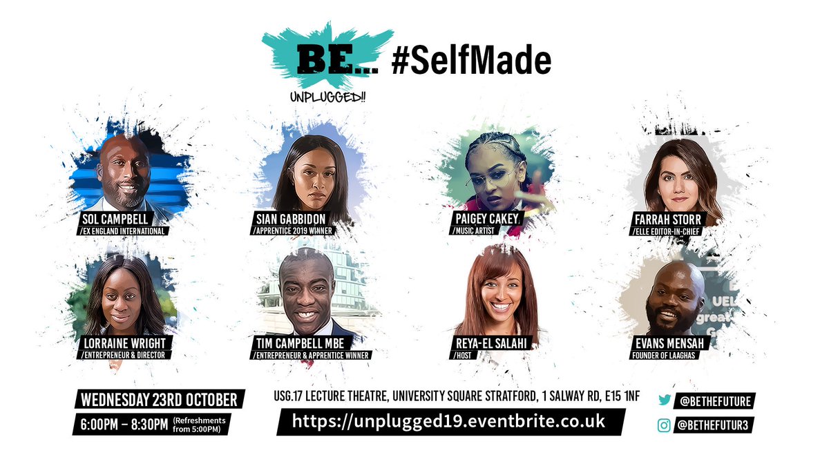 UELAlumni's tweet photo. BE… Unplugged is an evening that brings together a panel of game-changing influencers, disruptors and trailblazers who fearlessly defied the status quo by pushing boundaries to bring their big ideas to life.
23rd October 6-8:30pm, USG.17 USS, Stratford
https://t.co/3WbQptuxWJ https://t.co/zSOk7y57cF
