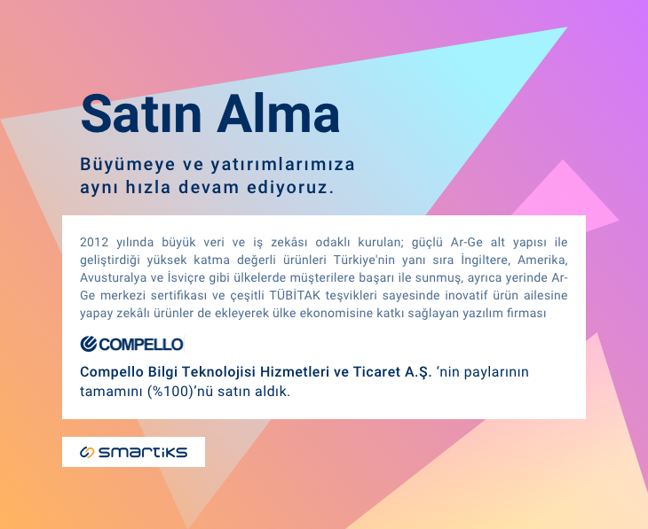 Smartiks's tweet photo. Smartiks olarak büyümeye ve yatırımlarımıza aynı hızla devam ediyoruz! #Smartiks #Compello https://t.co/tXplae5gRq
