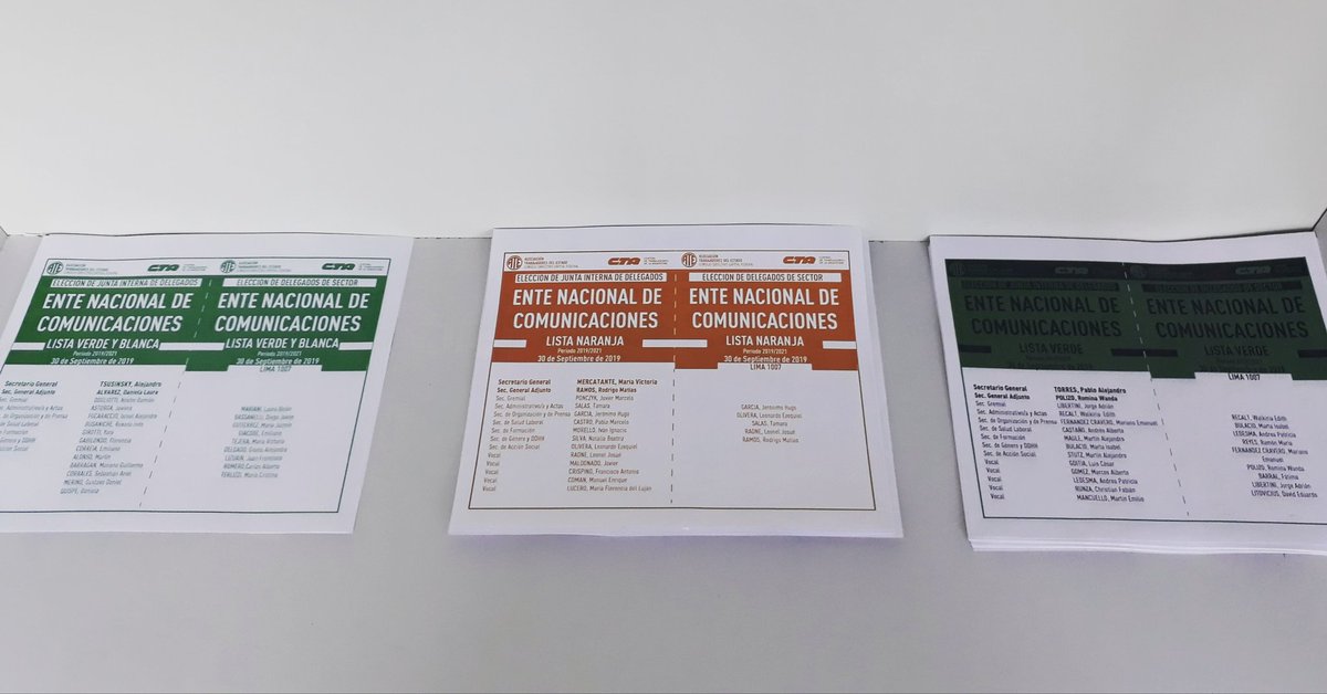 EnacomNaranja's tweet photo. Elecciones ATE Enacom

🗳Ya estamos votando!
Hasta las 18 hs., en:

Lima 1007 – 8vo piso
Perú 103 – Planta Baja
CAU – 2do piso
ISER – 3er piso

Sólo con DNI https://t.co/iEJYky2MDI