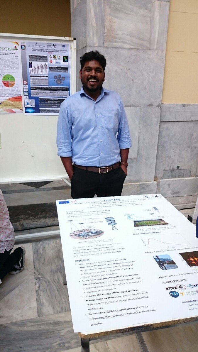 AITathens's tweet photo. AIT's B-WiSE Group participated, with a poster in the context of the ITN Project PAINLESS, in which it participates (https://t.co/vW6XqjPOf3), in the European Researchers’ Night that took place on Friday Sept. 27, 2019 (see https://t.co/QSkYwN9cNY) https://t.co/MLPZBJobIV https://t.co/A5R94SmOTc