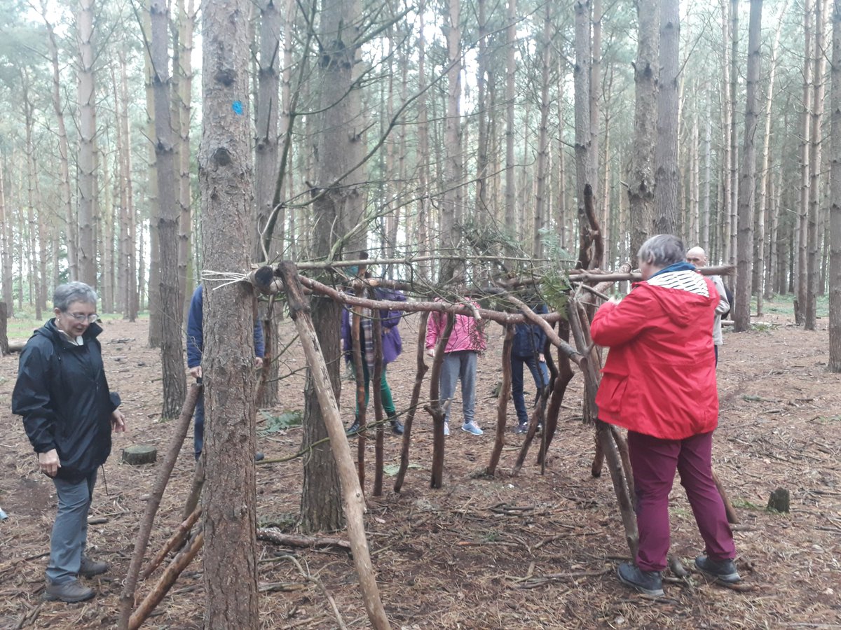 beaudesertcare's tweet photo. Our B.E.A.T team headed over to Birches Valley to build dens and left a temporary mark on the landscape. Nurturing through Nature and treading lightly on the planet. https://t.co/UjmWuo9dK6