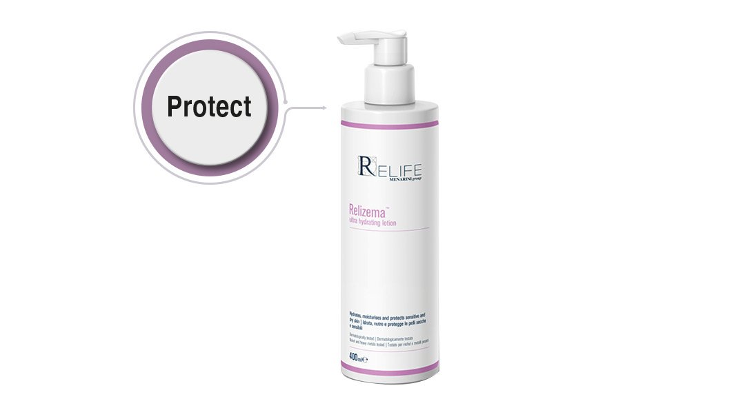 RELIFEIrl's tweet photo. Relizema ultra hydrating lotion helps restore the natural skin barrier while increasing hydration for up to 24 hours and helps protect the skin. #relizema #relifeskincare #treatprotectcleanse #myskinsayshowifeel #eczemaawarenessmonth https://t.co/KNxFMLyDlm