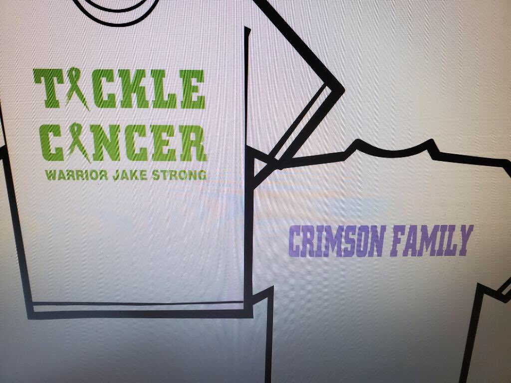 Big week this week as we battle Osseo at home and it is our #tacklecancer week.  We will sell t-shirts in my room before school all week and in the cafeteria during lunch for $15.  All proceeds go to Randy Shaver Cancer Research fund....#anyhelpisgreathelp  <a href="/MGpartyzone/">Party Zone</a>