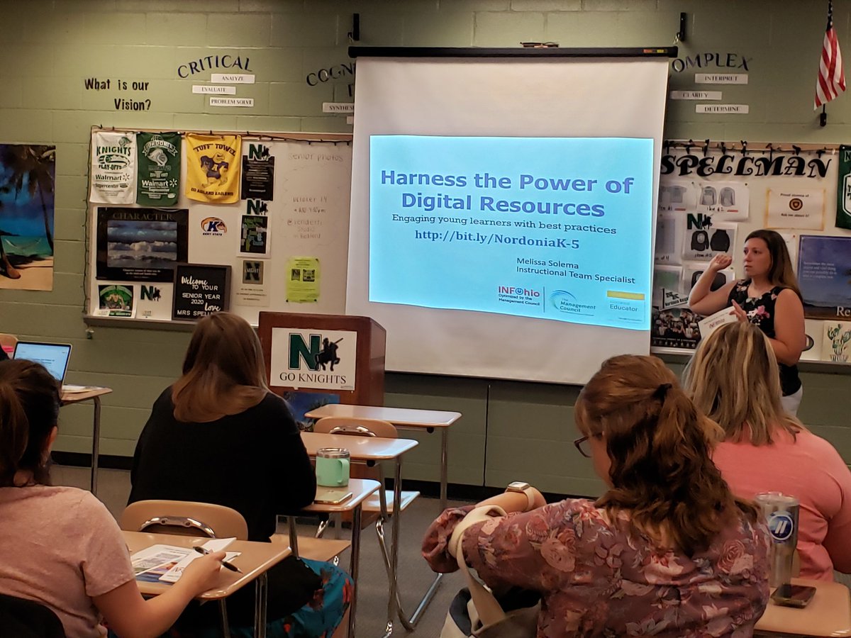 infohio's tweet photo. Starting the day learning more about teaching and learning with digital texts! #NordoniaConnections #INFOWorks https://t.co/y2BNGAc1wE