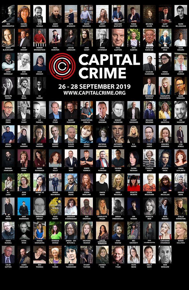 We'd like to thank all the Capital Crime panellists who gave us such great entertainment. You were brilliant.
#CapitalCrime19