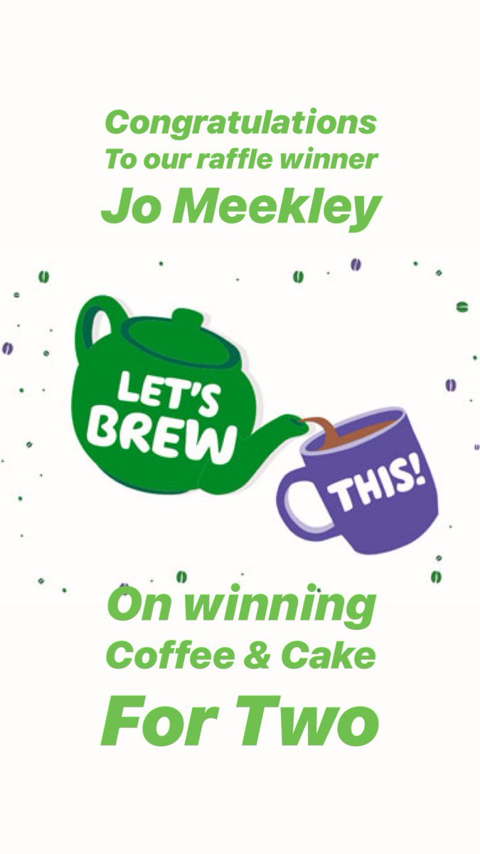 Congratulations to Jo Meekley for winning Coffee &amp; Cake for 2 in our Macmillan raffle! #fundraising #charity