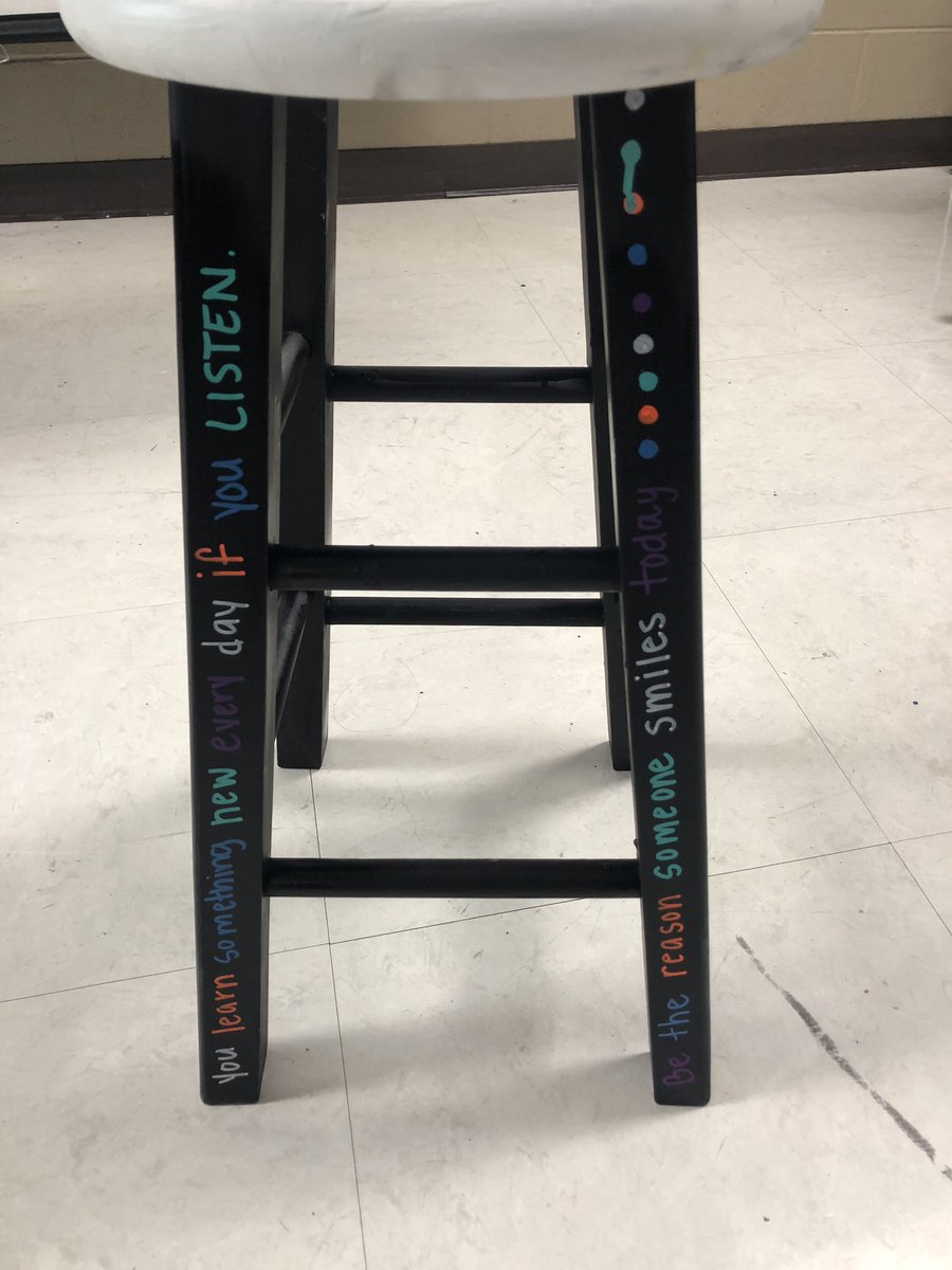 MrsJordanSMS's tweet photo. @handingouthapp1 made me the most amazing stool for my classroom!! Get with them today to order yours!! https://t.co/TC1o1KeY9r