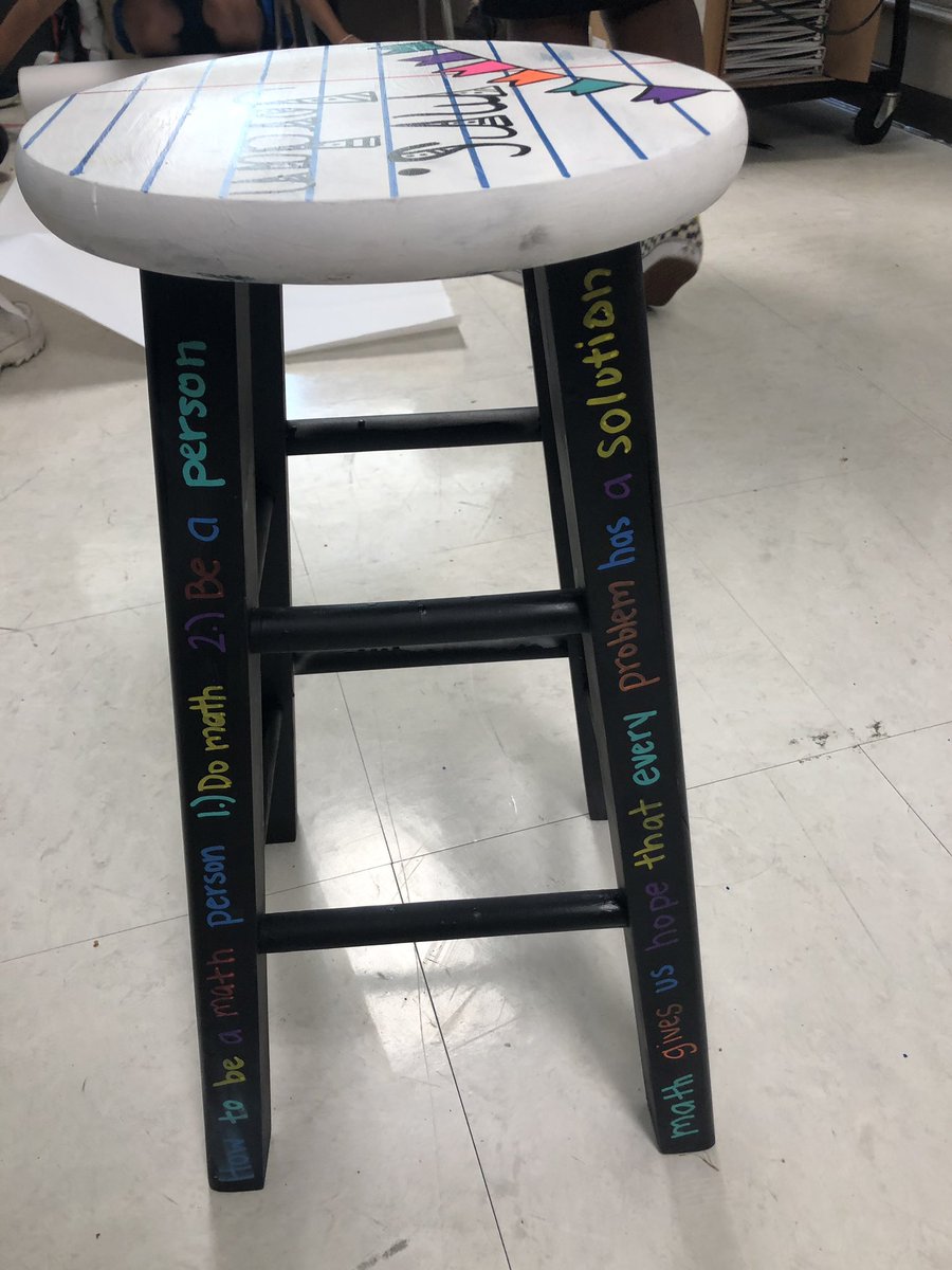 MrsJordanSMS's tweet photo. @handingouthapp1 made me the most amazing stool for my classroom!! Get with them today to order yours!! https://t.co/TC1o1KeY9r