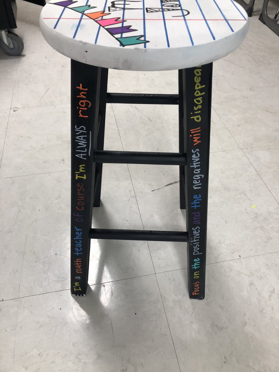 MrsJordanSMS's tweet photo. @handingouthapp1 made me the most amazing stool for my classroom!! Get with them today to order yours!! https://t.co/TC1o1KeY9r
