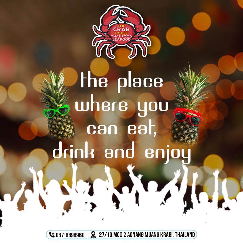 The Crab🦀 House🏚️ is the place where you can eat, drink🍺 and enjoy🎉🥳
Order Now: 🤙087-6898960 ⏭️27/10 moo 2 Aonang Muang Krabi, Thailand
#SeaFoodyPlace #Foodvariety #Varietyoftaste #Endlesstaste #Vegtaste #Nonvegtaste #bestfood #AoNangRestaurant #Krabi