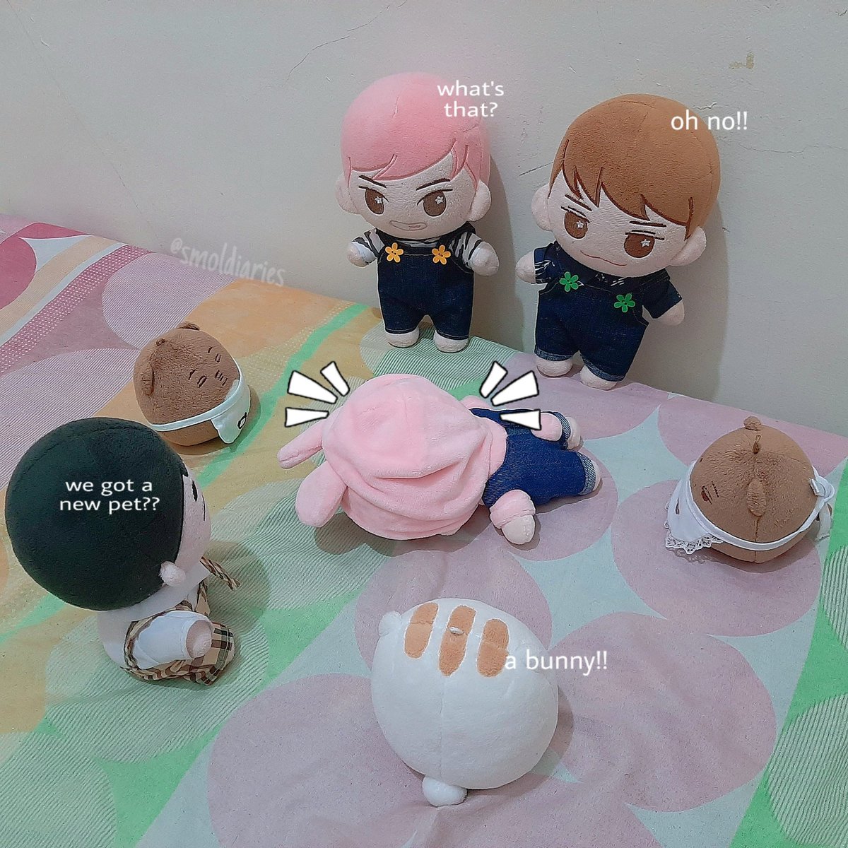 smoldiaries's tweet photo. SD46 190930
Meet our new baby brother~ Joonut!! (Read like Donut hihi bcos his eyes looks like donuts ๐ฉ) BUT you can call him #Jun for short ๐ Please show him some love. ๐
#diaryupdate #smolconvos #BbQ #Soo #Jae #Ham #HashK #MashK #Jun #sujudoll #exodoll https://t.co/cgxL959p7a