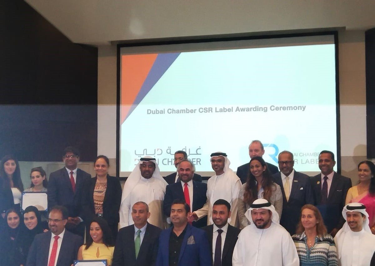 TransworldTweet's tweet photo. #TransworldGroup was presented the #CSRLabel certificate by H.E. Majid Saif Al Ghurair, Chairman of Dubai Chamber of Commerce and Industry & was recognized for integrating CSR principles into its business operations.
#TransworldCR #DubaiChamberofCommerce #CSR #CR #TranServe https://t.co/zhHtdqLXF4