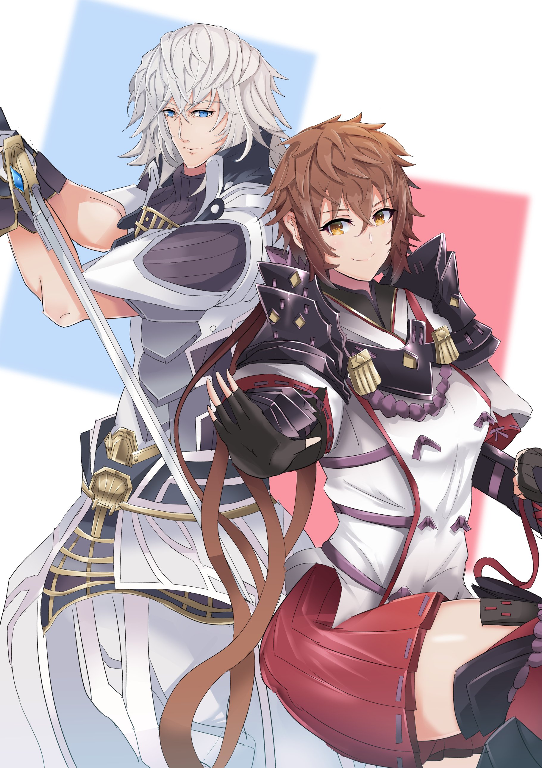 Baketu ゼノブレイド2 一周年記念絵のつもり 超遅刻 タイトル曲とed曲と戦闘曲が好きすぎて今でもちょくちょくサントラ聞いてます 本編だけだとややあっさりだった二人の関係性も掘り下げられて 言葉は呪いだ とか終盤のメツの台詞が余計に重く 良い