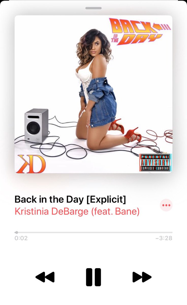 New song by @kristinia is 🔥🔥🔥#backintheday #kristiniadebarge