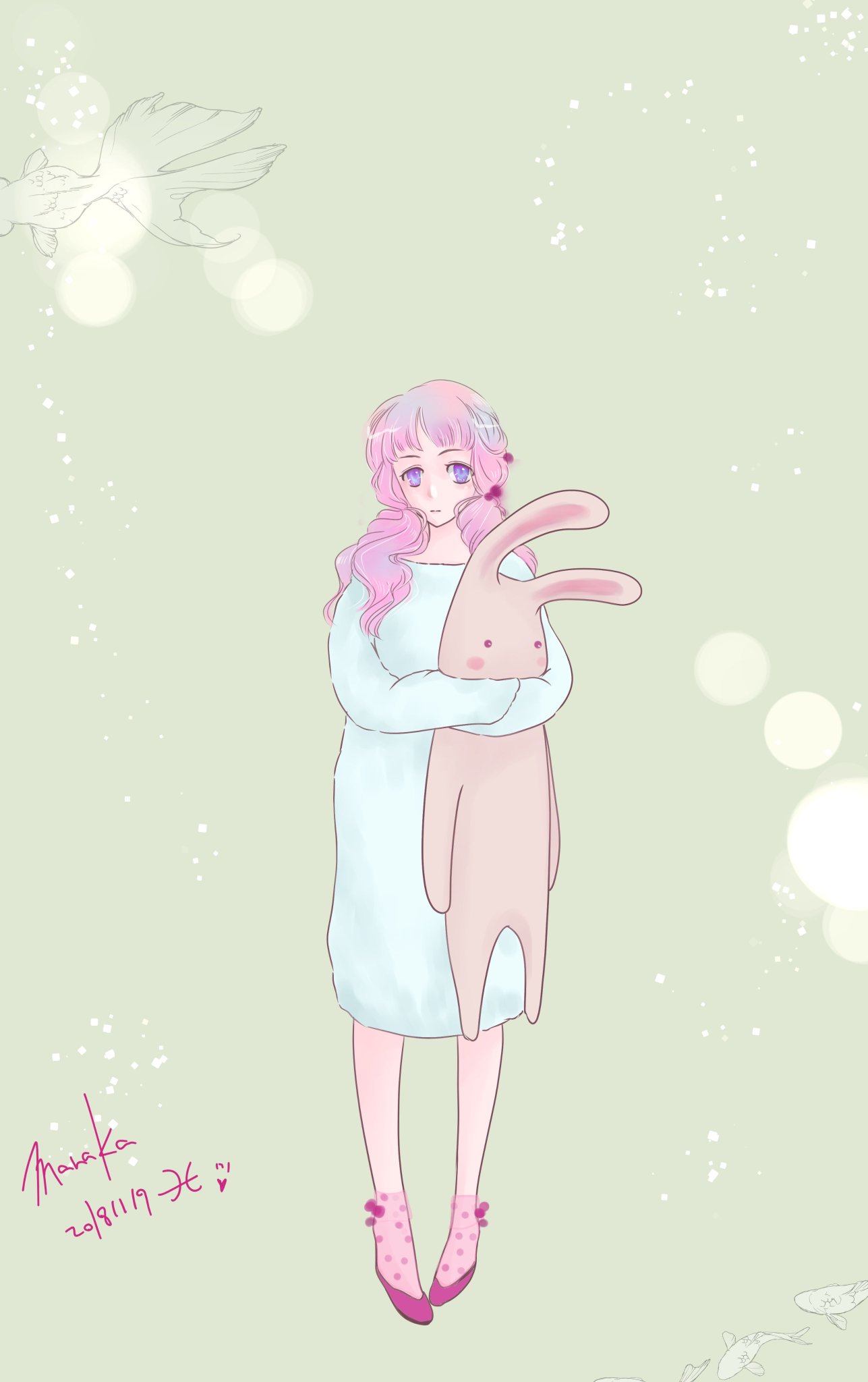 Y Manaka 七嶋ナオ 女の子はこんな感じ 天体擬人化 12星座擬人化 水瓶座 牡牛座 魚座
