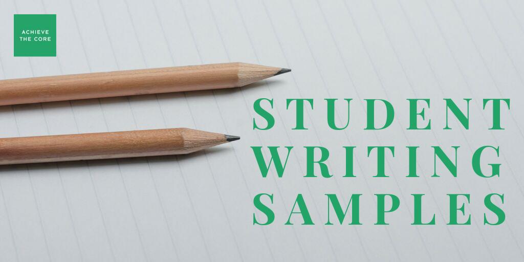 learnwithSAP's tweet photo. Our collection of annotated student writing samples covers the three types of writing expected by CCR standards (Argument/Opinion, Informative/Explanatory, Narrative) and can be filtered by grade level: https://t.co/Qc318RmRRy  #writing  #elachat https://t.co/qyGC7T7PMT