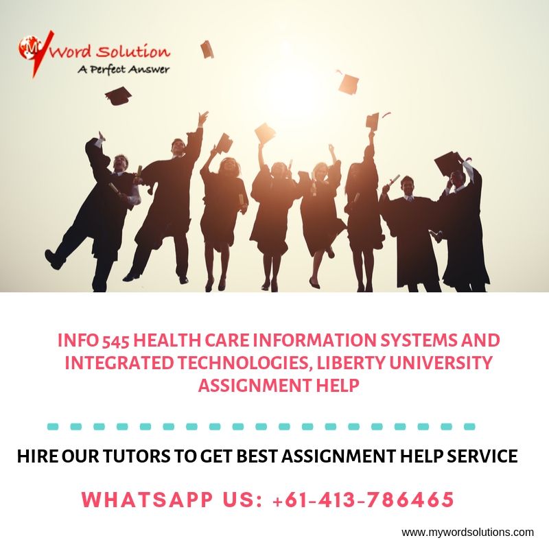 mywordsolution's tweet image. INFO 545 Health Care Information Systems and Integrated Technologies, Liberty University Assignment Help...

mywordsolutions.com

#INFO545 #HealthCareInformationSystems #IntegratedTechnologies #LibertyUniversity #AssignmentHelp #AssessmentHelp #OnlineTutors #HomeworkHelp