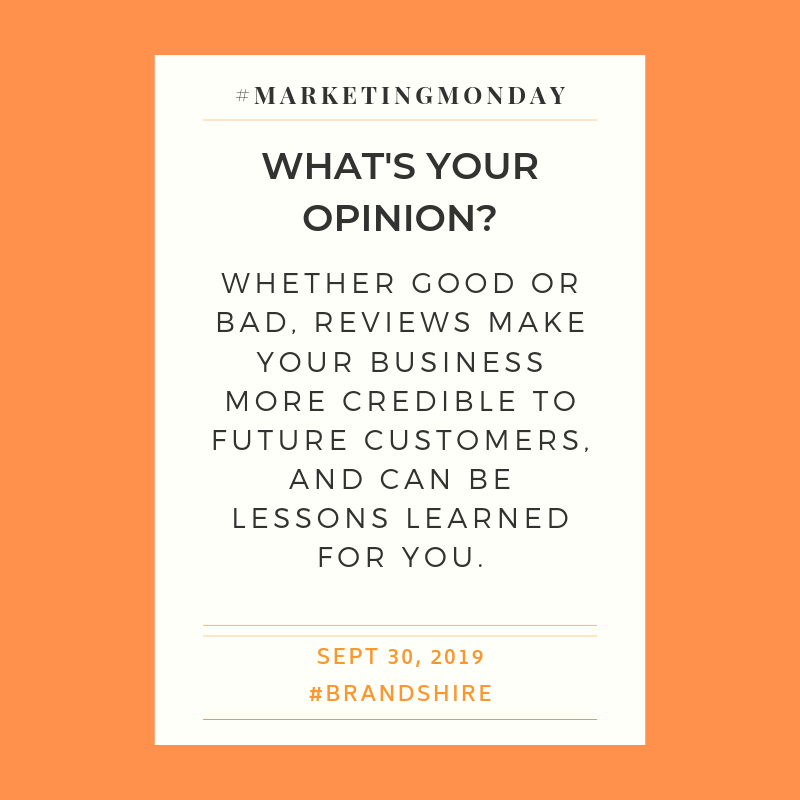 brandshire's tweet photo. Bad reviews can also benefit your business. Always reply to them &amp; resolve any issues that your customers had. This would reassure future customers that if they will have a problem with your service or product - you will always be there to solve it.
#Nottingham #MondayMotivation https://t.co/xfBovNxaDU