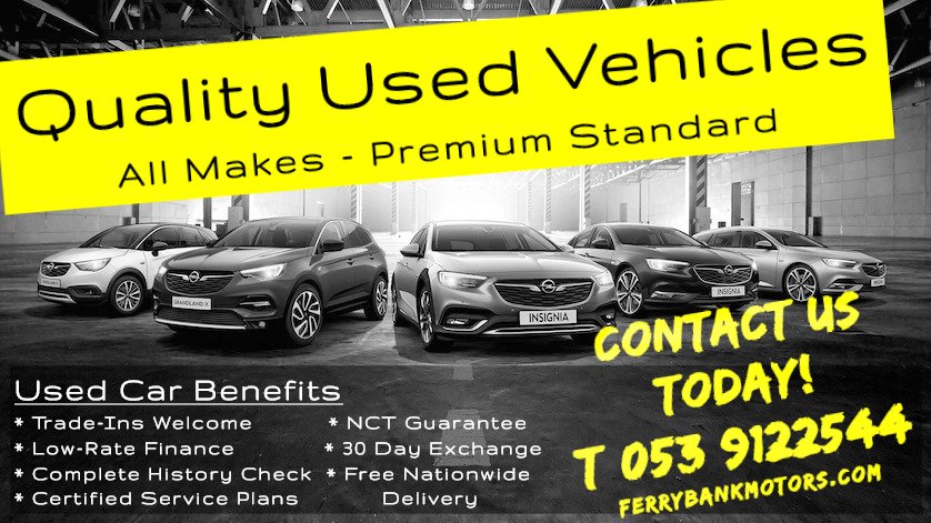 FerrybankMotors's tweet photo. Avail of our Buy From Home service, browse online here https://t.co/mytF2taquG  pick your model &amp; we will deliver! #cars #vans #ferrybankmotors #wexford #usedvehicles #allmakes #qualitycars #carfinance #tradein #tradeup https://t.co/lCITtnLXyk