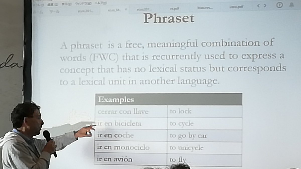 elexis_eu's tweet image. Asking &apos;What is a #multiword #expression?&apos;  is the same as asking ‘what is life?’ - I go [to New York]: is totally random, thus Jack Halpern proposes ’free word combination/expression.’ #NLP #eLex2019