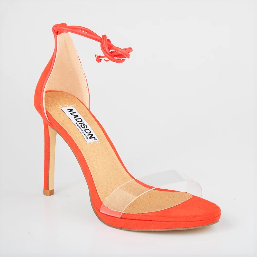 orange colour heels