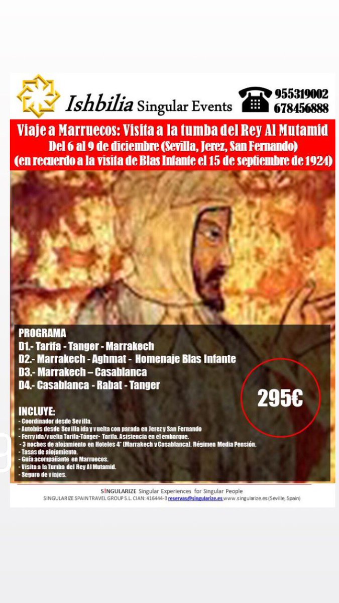 No te pierdas esta visita a la tumba del Rey Al Mutamid. Reserva ya, últimas plazas disponibles.