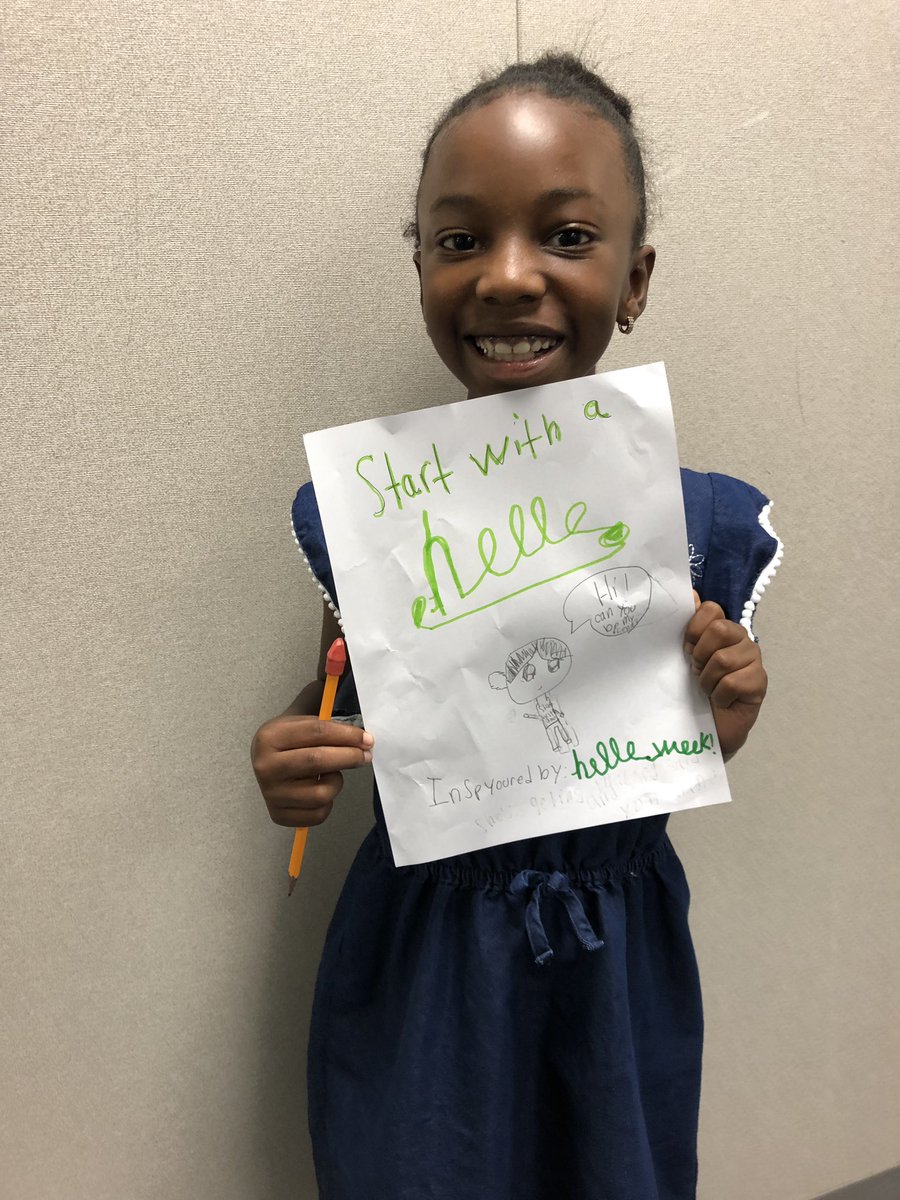 callie_cronk's tweet image. The biggest message of last week is that kindness goes beyond a day or week to celebrate it. Hello Week is still being remembered today at indoor recess for free drawing! Thanks @MrsHankinsClass #abraKIRKdabra #helloweek