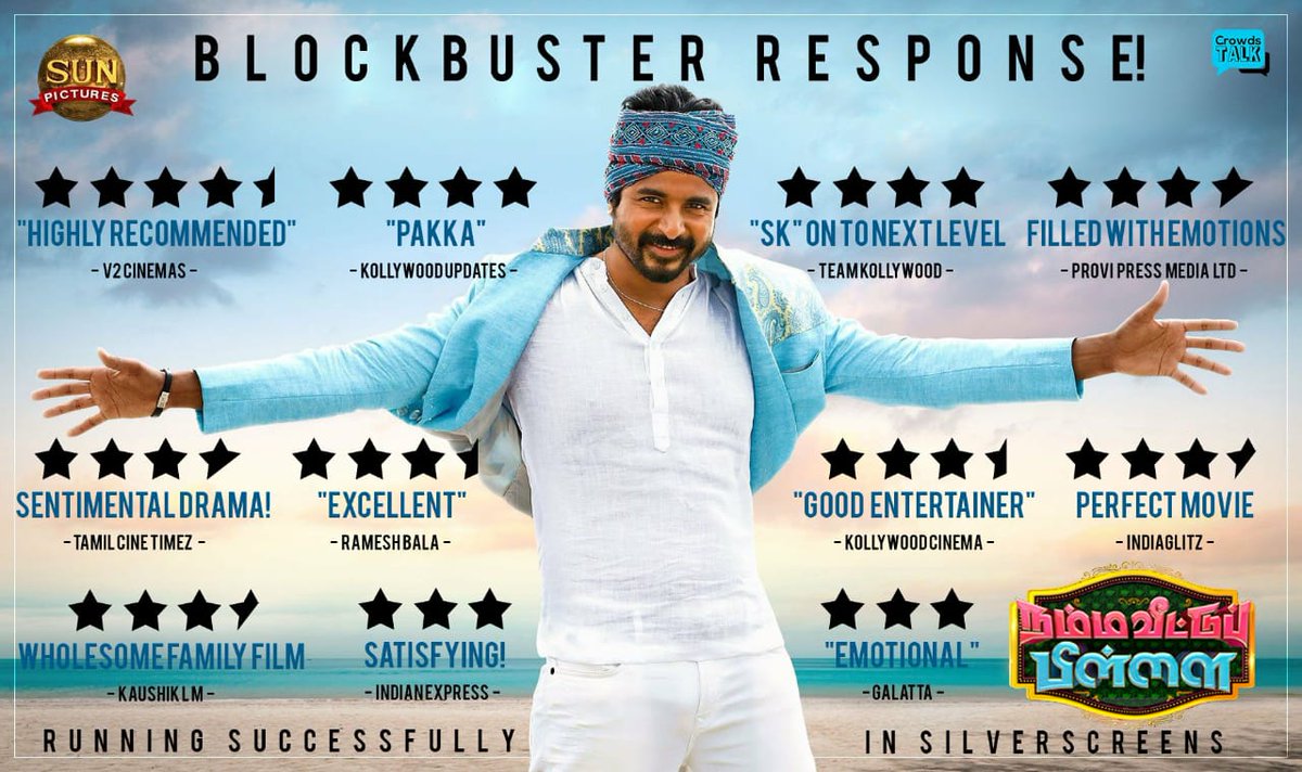 pulseofindian's tweet image. #PrinceSK's Last 3! BO Comparison 

#NammaVeettuPillai :
Opening day - 7.8 Crs
Day 2 - 7.24 Crs
Day 3 - 8.54 Crs
Day 4  - 5.01 Crs 

#MrLocal : 
Opening Day  - 6.02 Crs 
Day 4 - 1.86 Crs

#SeemaRaja : 
Opening Day - 13.6 Crs 
( Remains As His Best Opening )
Day 4 - 3.29 crs