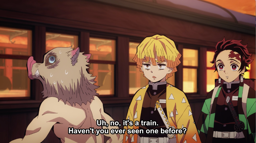 Crunchyroll's tweet photo. There are two kinds of people... 🚂 (via Demon Slayer: Kimetsu no Yaiba @aniplexUSA) https://t.co/0rvo7K5ptt