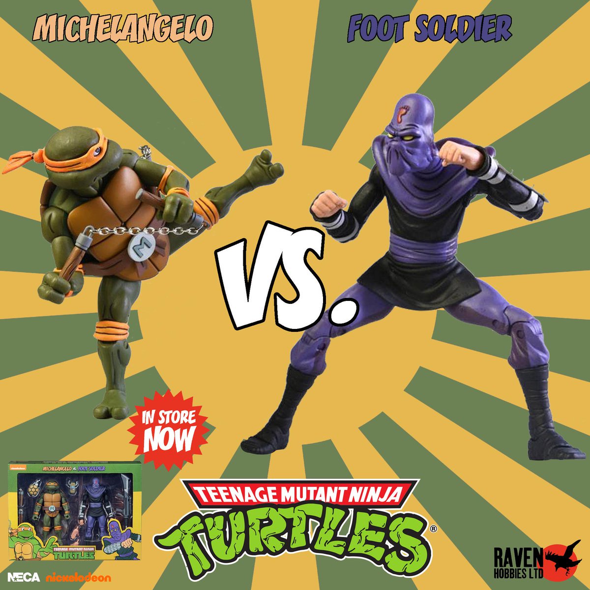 RavenHobbies's tweet photo. The original 90s @Nickelodeon animated series versions of the #TeenageMutantNinjaTurtles twin packs by #NECA are in stock and in store at Raven Hobbies in @TrinityMarket1 

#CowabungaDudes

#TMNT #Shredder #Donatello #Leonardo #Michelangelo #Raphael #Footclan #Krang https://t.co/TJplCIT9kV