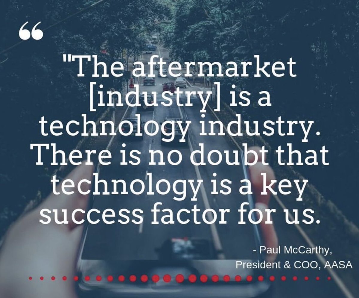 STEERTechLLC's tweet photo. Wise, applicable words spoken by Automotive Aftermarket Suppliers Association President, Paul McCarthy, as he kicked off the #AASATech Conference STEER is attending this week. STEER CEO will be speaking on the "Shop of the Future: Innovative Models for Using Vehicle Data" panel. https://t.co/CUzzS5mqFS
