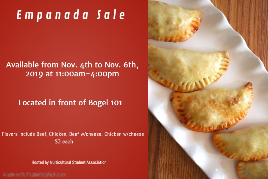 Hilbert_msa's tweet photo. Its Back! Our empanada sale is coming soon 😀 https://t.co/DFqRdcPIka