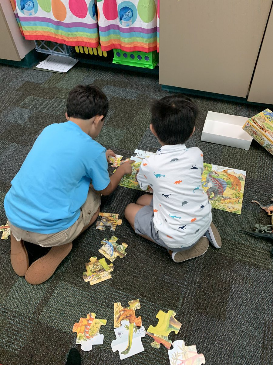 Working hard to solve this puzzle together. #teamwork #teambce