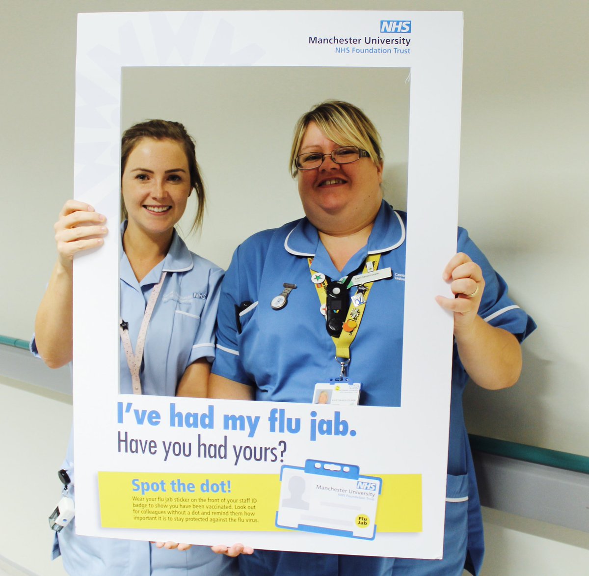 RMCHosp's tweet photo. Today we launched our Staff Flu Vaccination programme. 171 staff are now vaccinated. Thanks for your support👍🏻. It’s time to get your flu jab. #flujab #areyouprotected @MFTnhs @mft @mftchiefnurse https://t.co/STkpBxAtWa