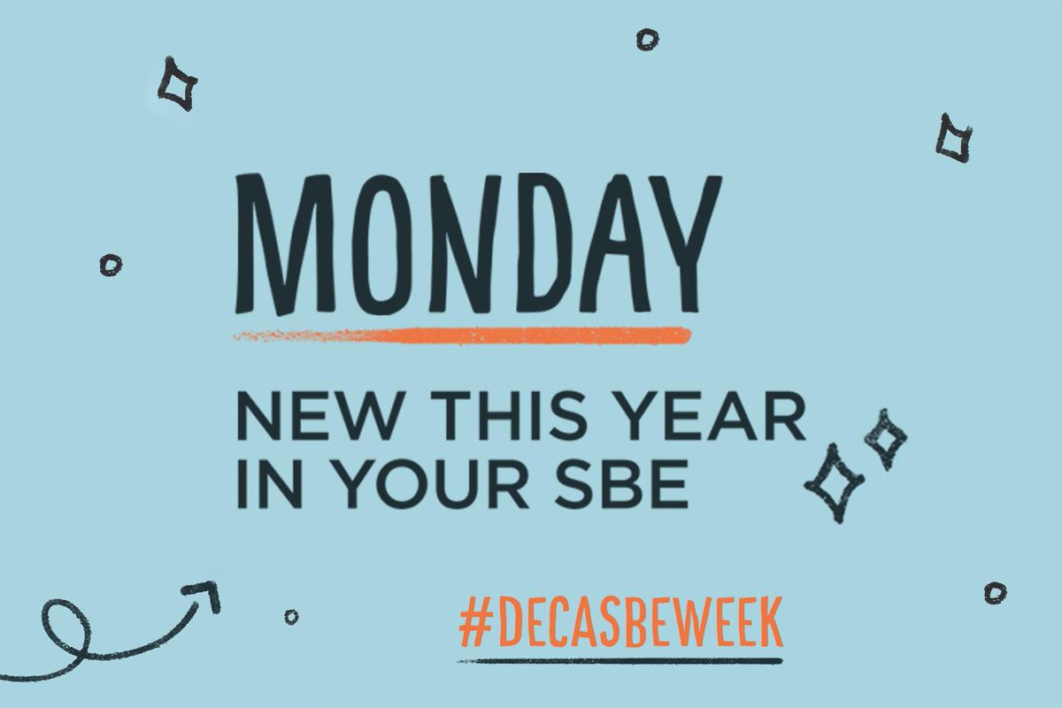 DECAInc's tweet image. New product, who dis? Show us the hot, new items in your school-based enterprise this year. #DECASBEWeek
