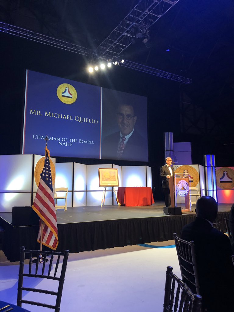 MichaelMcCasky's tweet photo. Wonderful evening at the 2019 National Aviation Hall of Fame induction ceremony. VP Safety Michael Quiello received recognition for his efforts as Chairman. @weareunited #BeingUnited #FTC #WOTR https://t.co/ERYfeB2KWy