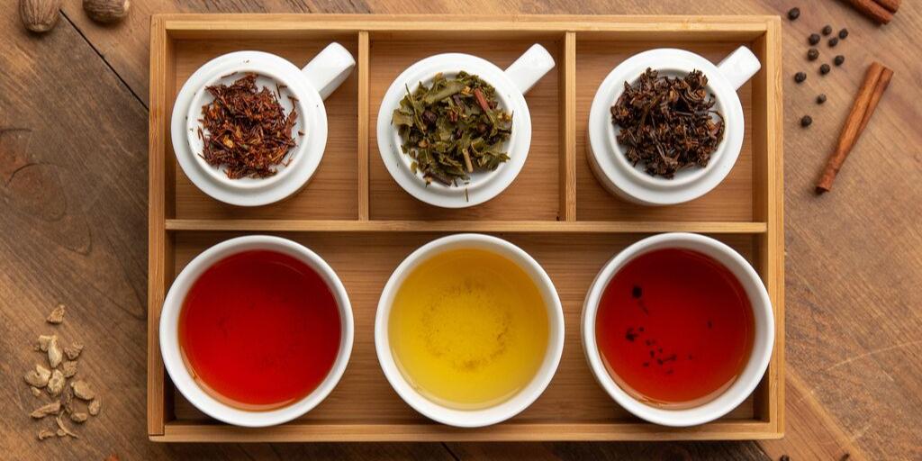 TeaSource's tweet photo. We're pumped to start the week off with a flight of Chai teas! Stop by Mon-Fri to enjoy the tray for just $8. Shop the Chai Collection: https://t.co/rae4sRb22F
#teaflight #chai #herbal #apple #maple #masala https://t.co/1wfiM0Du6F
