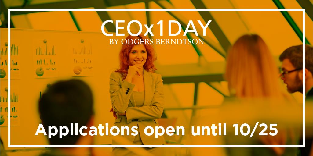 CEOX1day's tweet photo. Our #CEOx1Day #mentorship program brings together Canada’s top students and #CEOs, focusing on the value of #softskills in business #leadership. 3rd &amp; 4th year post-secondary students can apply by Oct. 25! Find out this year’s roster &amp; how to apply here: https://t.co/cfCMypuyCu https://t.co/Z1FxDjhKmf