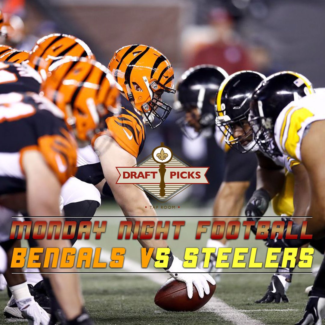 Join us for Bengals vs Steelers on Monday Night Football! #mnf #steelers #bengals #draftpicks