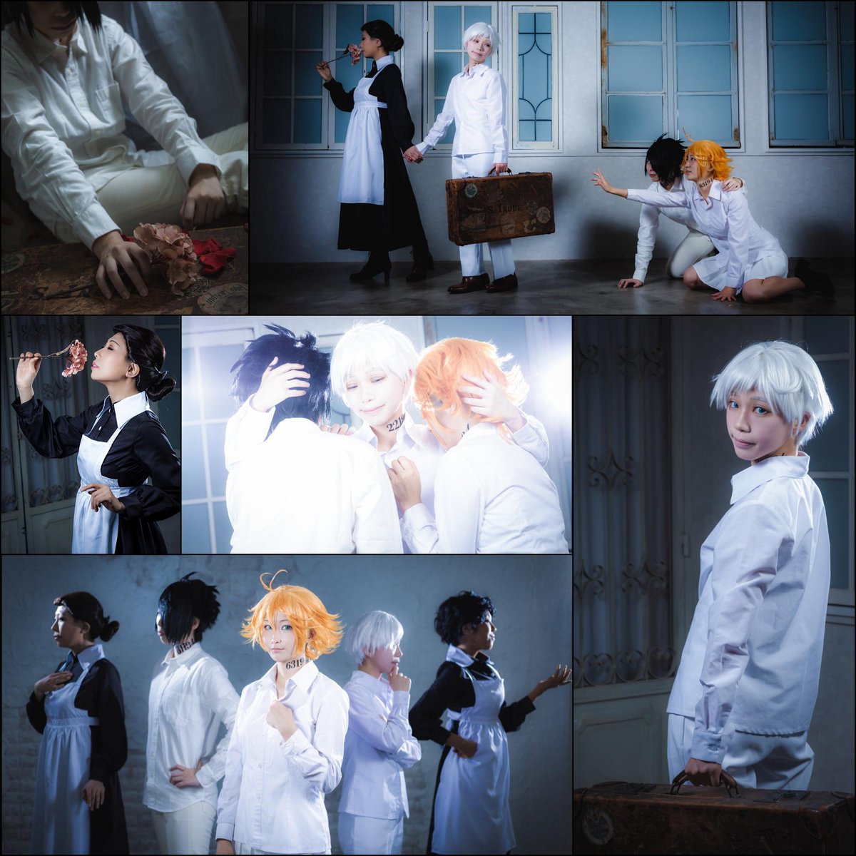 cos＊約束のネバーランド

Emma(No.63194)
<a href="/meimeimeicos/">め〜こ</a>
 
Norman(No.22194)
<a href="/Omochisan_T/">もちねたろー</a>
 
Ray(No.81194)
@GEN_91_
 
Isabella
<a href="/kttslowslow/">橘人</a>
 
Krone 
@kkinoko_mmd
 
Photographer
<a href="/womochitter/">モチ👾</a>
 
#0928GF併せ