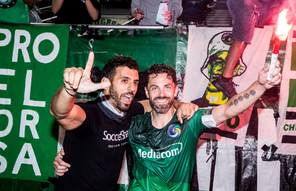 NYCosmos's tweet photo. 🔥

Waking up on a Monday and sitting at the 🔝 of the table. 

#WeAreCosmopolitan | #NYCosmos https://t.co/mtBswUh9yY